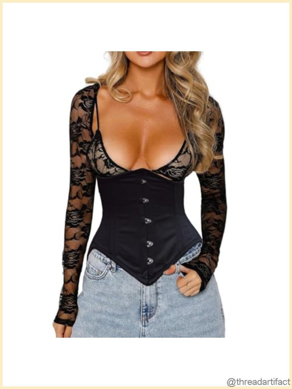 Corset Belt for Women Fishbone Wide Waist Corset for Cosplay Gothic Party